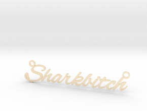 Sharkbitch Necklace in 14k Gold Plated Brass