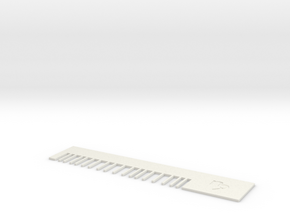 Capricorn comb in White Natural Versatile Plastic