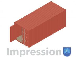 20ft shipping container in Smooth Fine Detail Plastic