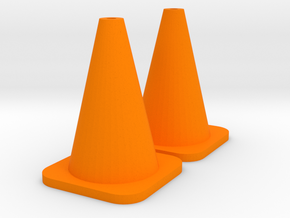 Traffic Cones - 2 in Orange Processed Versatile Plastic