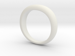 Club Harley Star Ring (BAND ONLY) in White Natural Versatile Plastic: 7 / 54