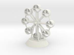 Ferris wheel in White Natural Versatile Plastic