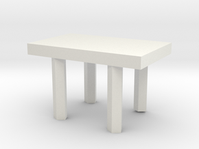 small desk in White Natural Versatile Plastic