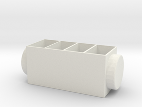 Storage Box in White Natural Versatile Plastic