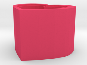 Garbage bin in Pink Processed Versatile Plastic