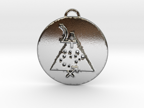 Sagittarius talisman in Polished Silver