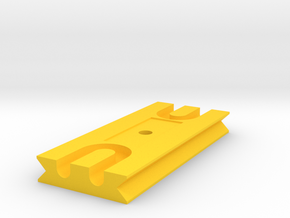 Tetherplate 90mm for DSLR camera's in Yellow Processed Versatile Plastic
