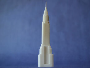 Chrysler Building in White Natural Versatile Plastic