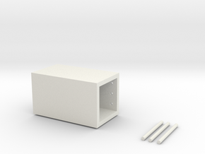 Tissue box in White Natural Versatile Plastic