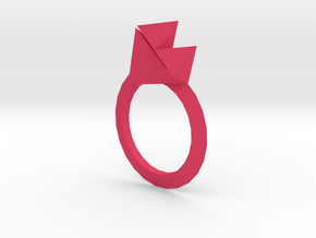 love ring in Pink Processed Versatile Plastic: Small