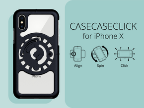 for iPhone X : core : CASECASE CLICK in Black Natural Versatile Plastic