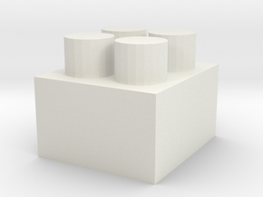 Building Blocks.stl in White Natural Versatile Plastic