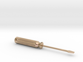 screwdriver.STL in 14k Rose Gold