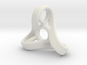 Infinity fidget spinner  in White Natural Versatile Plastic