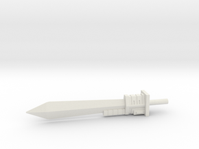 G1-styled Grimlock Sword in White Natural Versatile Plastic