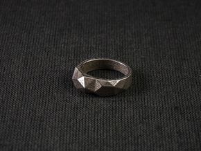 Tri Morph Ring in Polished Bronzed Silver Steel