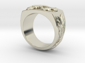 Dragon Ring in 14k White Gold