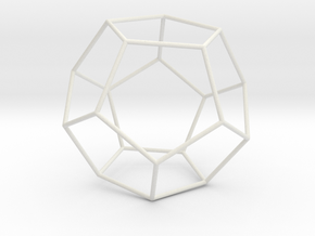 Pentahedron in White Natural Versatile Plastic
