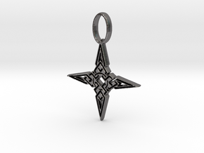 Skyrim Dawnstar Pendant in Polished Nickel Steel