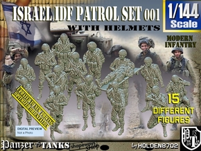 1/144 IDF Infantry Set001 in Tan Fine Detail Plastic