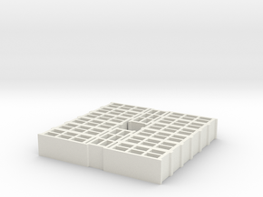 14 blocks for pallet 1/32 in White Natural Versatile Plastic