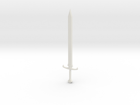 Long-Sword letter opener in White Natural Versatile Plastic