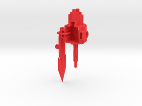 'Grimstone Saber' Sword for POTP Dinobots in Red Processed Versatile Plastic