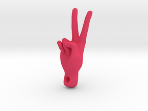 peace sign in Pink Processed Versatile Plastic