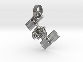I.S.S. Pendant in Natural Silver (Interlocking Parts)