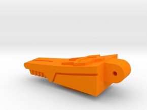 Back Spike Thruster for TR Galvatron in Orange Processed Versatile Plastic