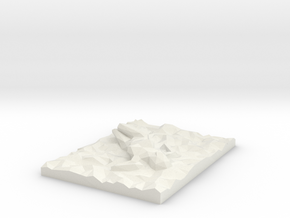 Sleeping Beauty Lowpoly in White Natural Versatile Plastic: Extra Small