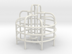 Playground Monkey Bars - HO 87:1 Scale in White Natural Versatile Plastic