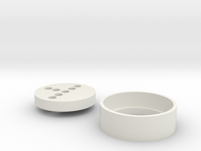 UW Dooku Neopixel adapter in White Natural Versatile Plastic