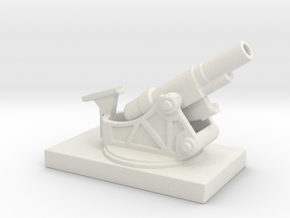 SKODA 305mm  M1916 ww1 artillery 1/144 in White Natural Versatile Plastic