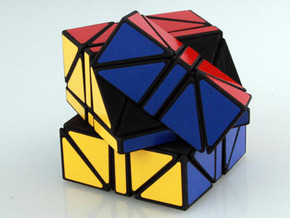 Helicopter + 3x3x3 Cube in White Natural Versatile Plastic