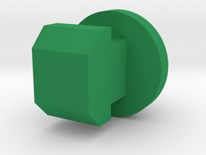 Wipac type Triconsul button green in Green Processed Versatile Plastic