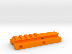 Hybrid Nerf Rail Adaper (95mm) in Orange Processed Versatile Plastic
