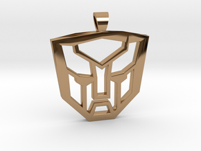 Autobots [pendant] in Polished Brass