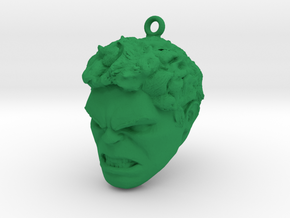 Hulk Head MagicBand fob keychain in Green Processed Versatile Plastic
