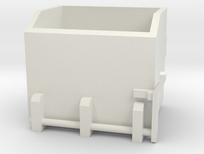 1/16 rock box - front mount  in White Natural Versatile Plastic