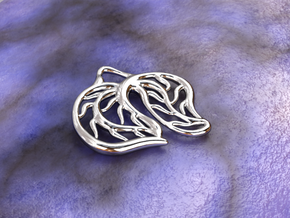 Leaves in Polished Silver