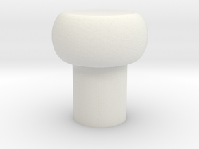 Aomway Commander Replacement Button Cap in White Natural Versatile Plastic
