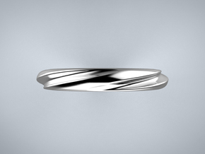 Helix Cut (Inside diameter 16.6 mm) in Fine Detail Polished Silver