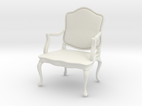 1:24 French Chair 10 in White Natural Versatile Plastic