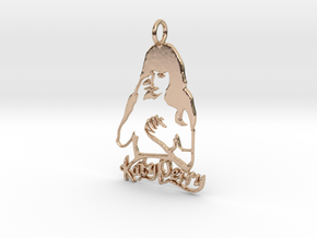 Katy Perry Fan Pendant - Exclusive Jewellery in 14k Rose Gold Plated Brass
