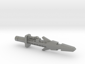 Metalhawk / Vector Prime Sword (3mm, 5mm) in Gray PA12: Small