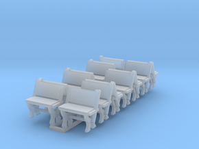 LNWR seating B, OO in Tan Fine Detail Plastic