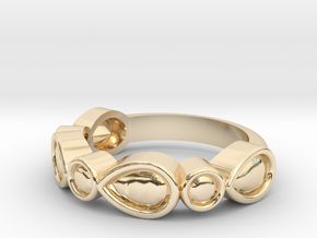 Ring in 14k Gold Plated Brass