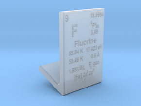Fluorine Element Stand in Tan Fine Detail Plastic