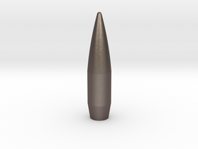 14.5x114mm replica projectile in Polished Bronzed-Silver Steel